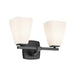 Kichler 55215 Marant 2-lt 14" Vanity Light - Black Opal Glass
