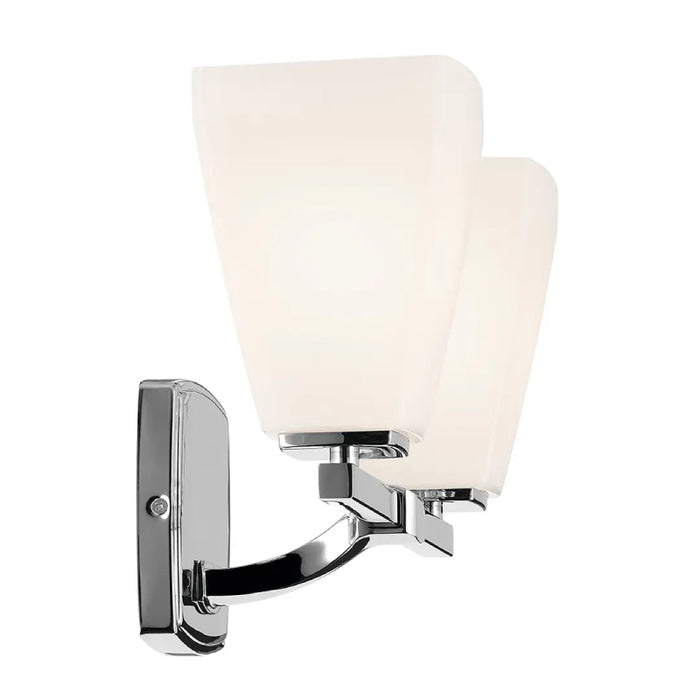 Kichler 55215 Marant 2-lt 14" Vanity Light - Chrome Opal Glass