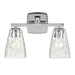 Kichler 55215 Marant 2-lt 14" Vanity Light - Chrome Clear Water Glass