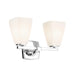 Kichler 55215 Marant 2-lt 14" Vanity Light - Chrome Opal Glass