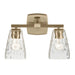 Kichler 55215 Marant 2-lt 14" Vanity Light - Champagne Bronze Clear Water Glass