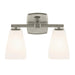 Kichler 55215 Marant 2-lt 14" Vanity Light - Brushed Nickel Opal Glass