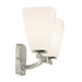 Kichler 55215 Marant 2-lt 14" Vanity Light - Brushed Nickel Opal Glass