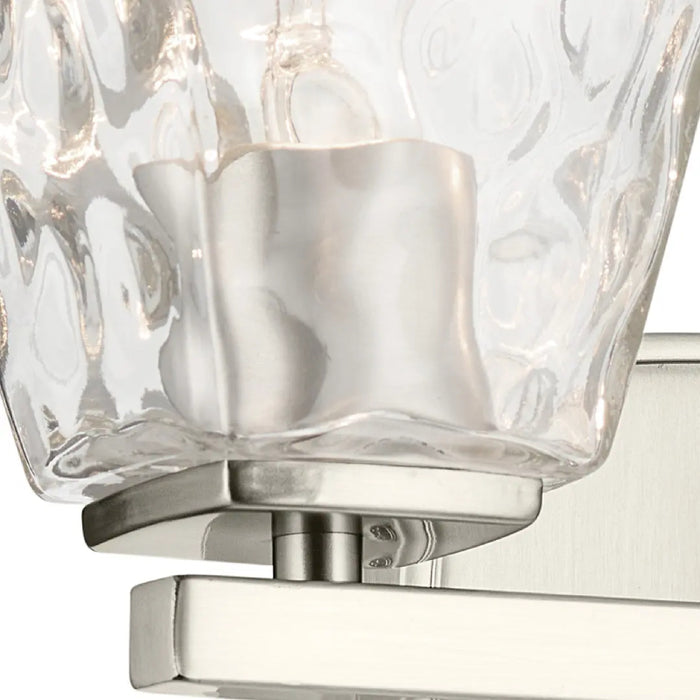 Kichler 55215 Marant 2-lt 14" Vanity Light - Brushed Nickel Clear Water Glass
