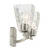 Kichler 55215 Marant 2-lt 14" Vanity Light - Brushed Nickel Clear Water Glass