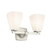 Kichler 55215 Marant 2-lt 14" Vanity Light - Brushed Nickel Opal Glass