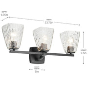 Kichler 55216 Marant 3-lt 24" Vanity Light