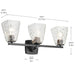 Kichler 55216 Marant 3-lt 24" Vanity Light