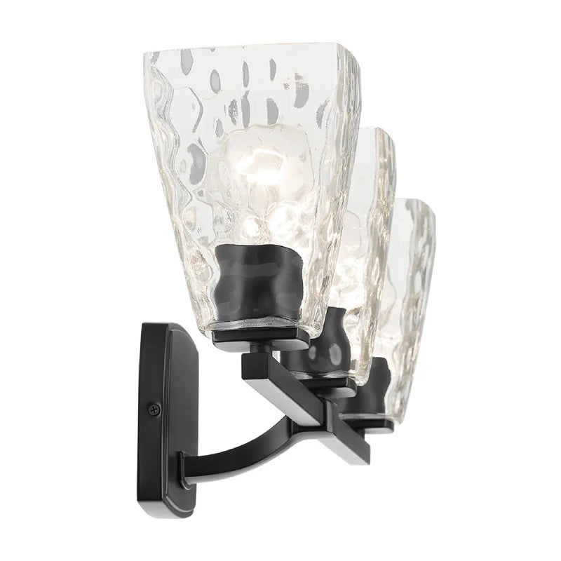 Kichler 55216 Marant 3-lt 24" Vanity Light - Black Clear Water