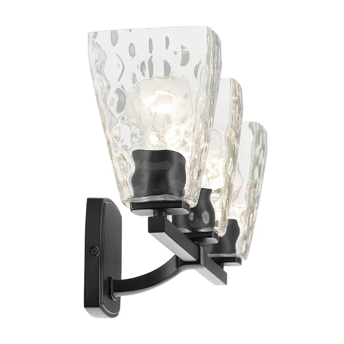 Kichler 55216 Marant 3-lt 24" Vanity Light - Black Clear Water