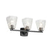 Kichler 55216 Marant 3-lt 24" Vanity Light - Black Clear Water