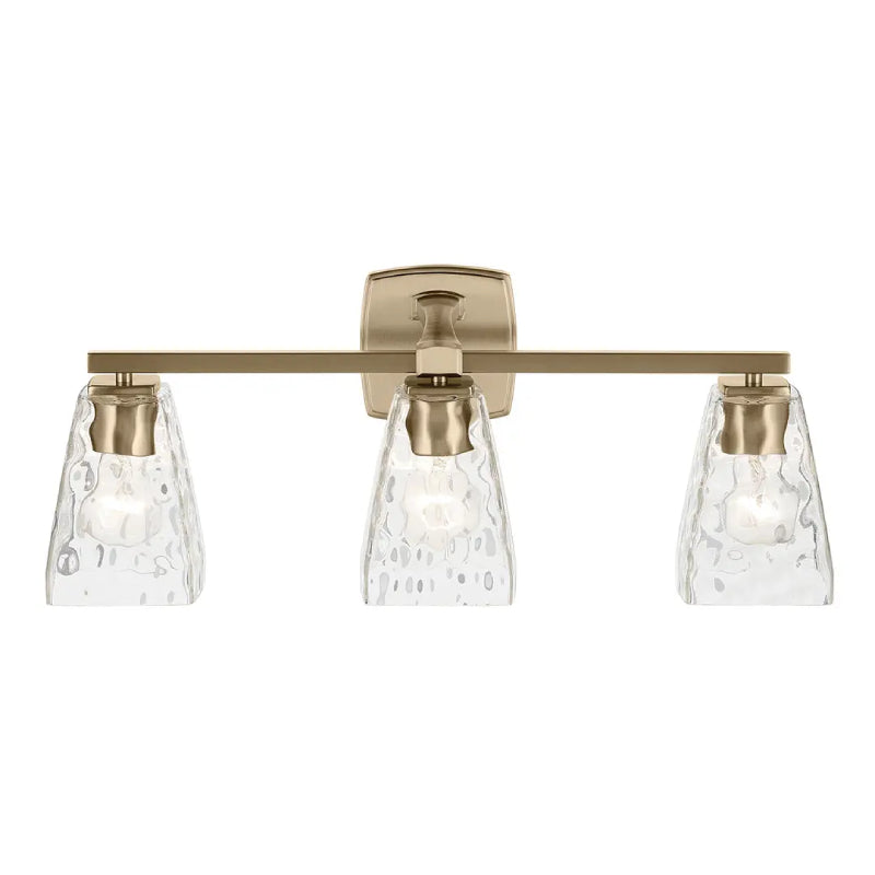 Kichler 55216 Marant 3-lt 24" Vanity Light - Champagne Bronze Clear Water