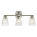 Kichler 55216 Marant 3-lt 24" Vanity Light - Brushed Nickel Clear Water