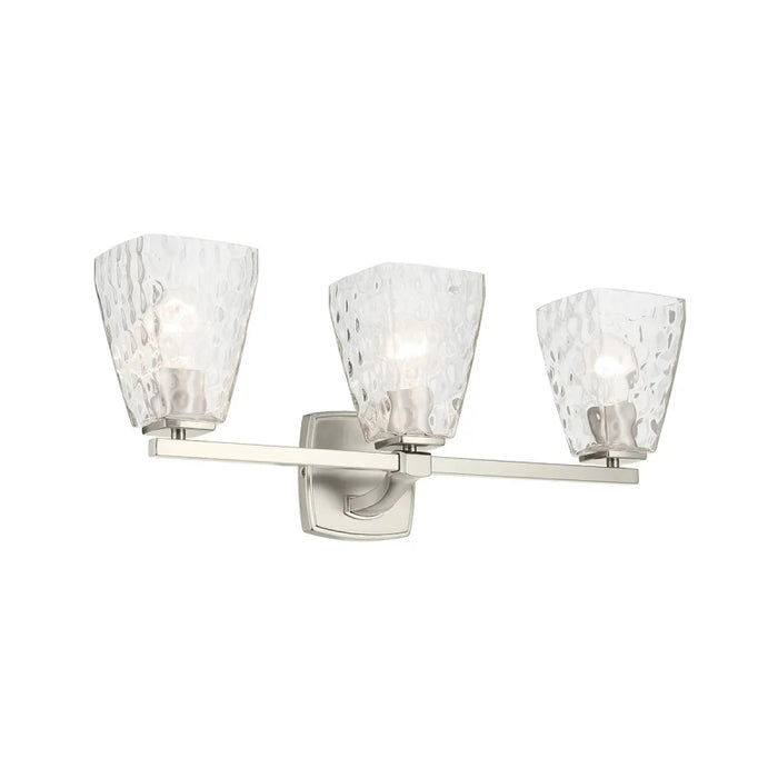Kichler 55216 Marant 3-lt 24" Vanity Light - Brushed Nickel Clear Water