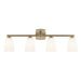 Kichler 55217 Marant 4-lt 33" Vanity Light - Champagne Bronze Opal Glass