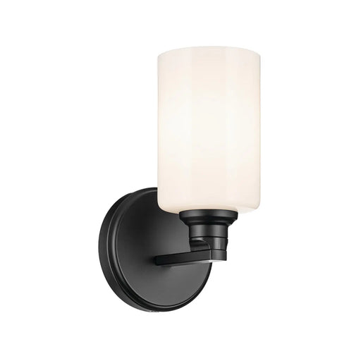 Kichler 55224 Gioe 1-lt 10" Tall Wall Sconce - Black Opal Glass