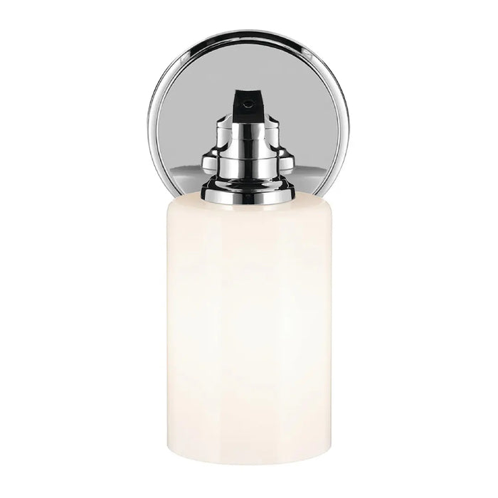 Kichler 55224 Gioe 1-lt 10" Tall Wall Sconce - Chrome Opal Glass