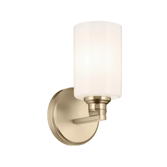 Kichler 55224 Gioe 1-lt 10" Tall Wall Sconce - Champagne Bronze Opal Glass