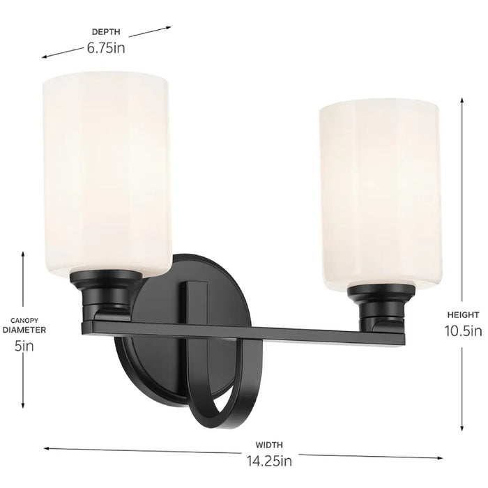 Kichler 55225 Gioe 2-lt 14" Vanity Light