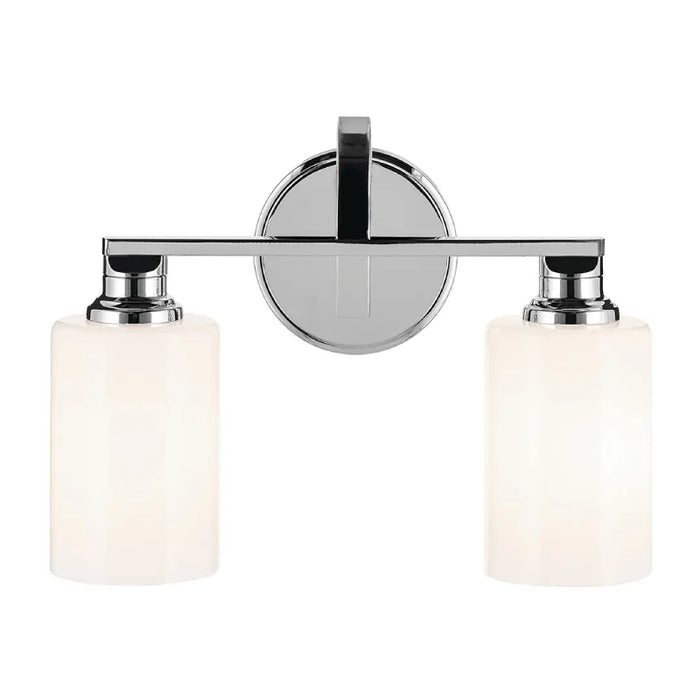 Kichler 55225 Gioe 2-lt 14" Vanity Light - Chrome Opal Glass