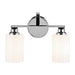 Kichler 55225 Gioe 2-lt 14" Vanity Light - Chrome Opal Glass