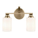 Kichler 55225 Gioe 2-lt 14" Vanity Light - Champagne Bronze Opal Glass