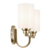 Kichler 55225 Gioe 2-lt 14" Vanity Light - Champagne Bronze Opal Glass