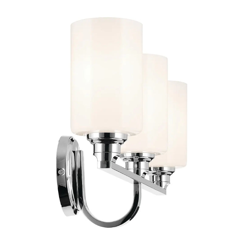 Kichler 55226 Gioe 3-lt 24" Vanity Light - Chrome Opal Glass