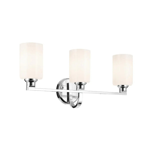 Kichler 55226 Gioe 3-lt 24" Vanity Light - Chrome Opal Glass