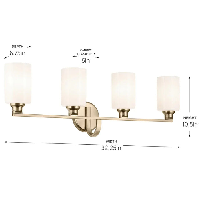 Kichler 55227 Gioe 4-lt 32" Vanity Light