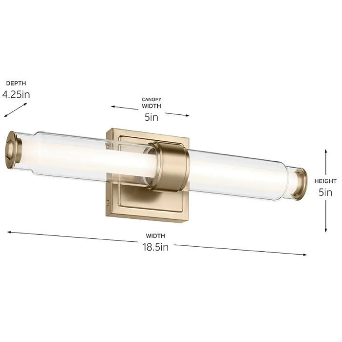 Kichler 55237 Laurene 1-lt 19" LED Vanity Light