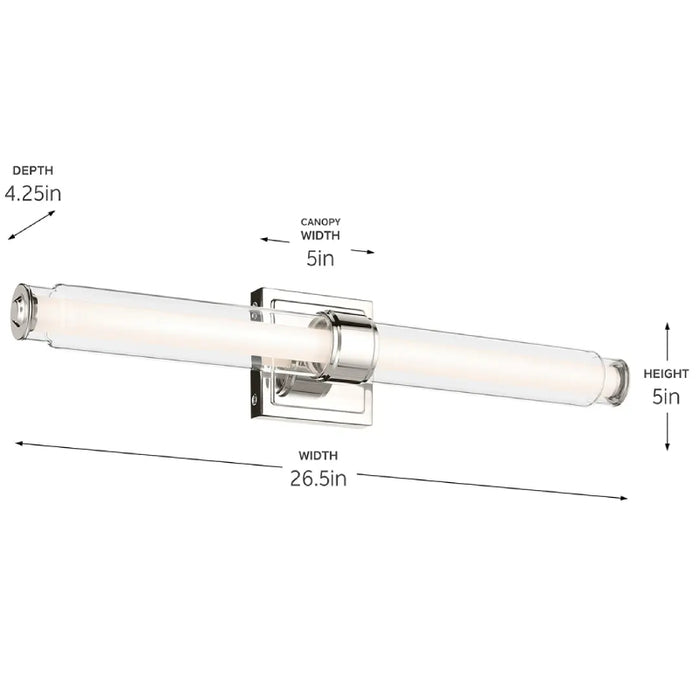 Kichler 55238 Laurene 1-lt 27" LED Vanity Light