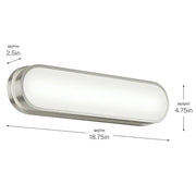 Kichler 55246 Daines 1-lt 19" LED Vanity Light