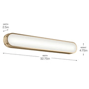 Kichler 55248 Daines 1-lt 33" LED Vanity Light