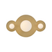 Hinkley 55250 Rhea 3-lt 10" LED Vanity - Heritage Brass