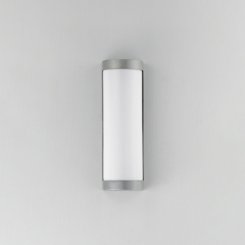 Maxim 55512 Halfpipe 2-lt 15" Tall LED Outdoor Wall Sconce, CCT Selectable - Brushed Aluminum