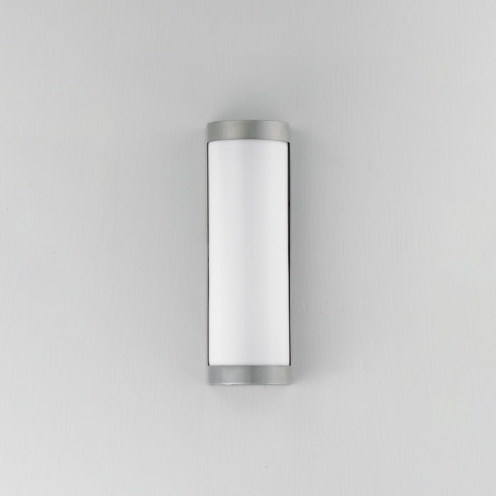 Maxim 55512 Halfpipe 2-lt 15" Tall LED Outdoor Wall Sconce, CCT Selectable - Brushed Aluminum