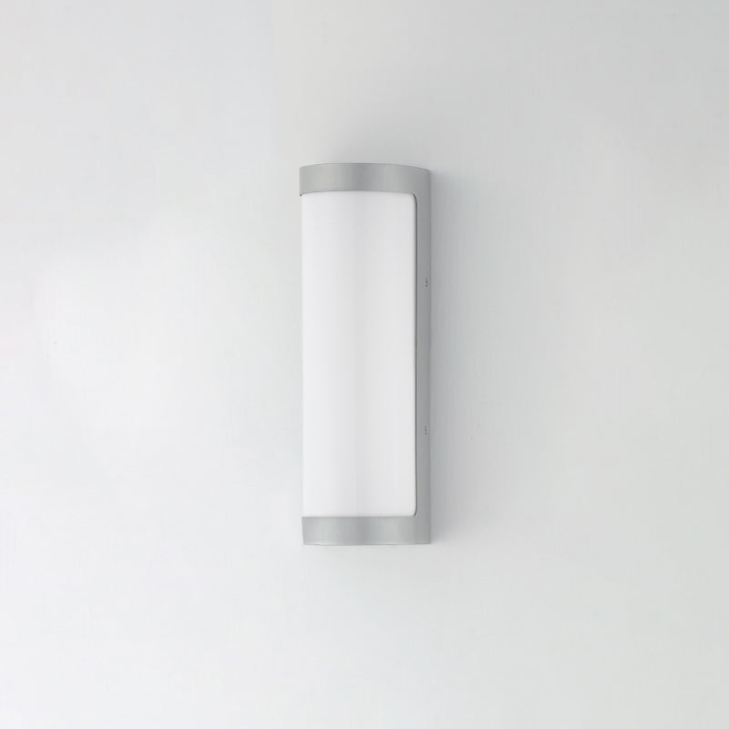 Maxim 55512 Halfpipe 2-lt 15" Tall LED Outdoor Wall Sconce, CCT Selectable - Brushed Aluminum