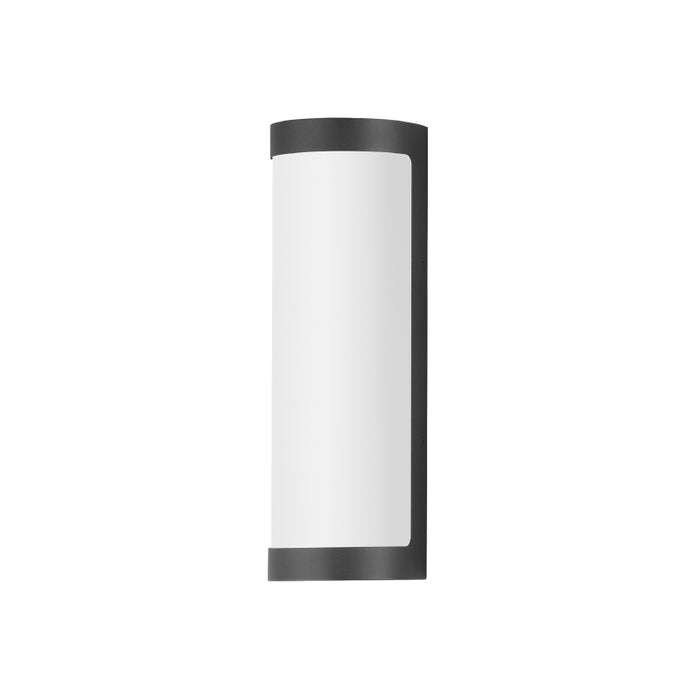 Maxim 55512 Halfpipe 2-lt 15" Tall LED Outdoor Wall Sconce, CCT Selectable - Black