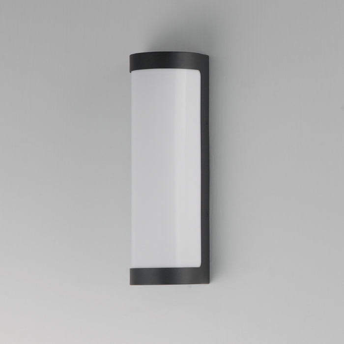 Maxim 55512 Halfpipe 2-lt 15" Tall LED Outdoor Wall Sconce, CCT Selectable - Black