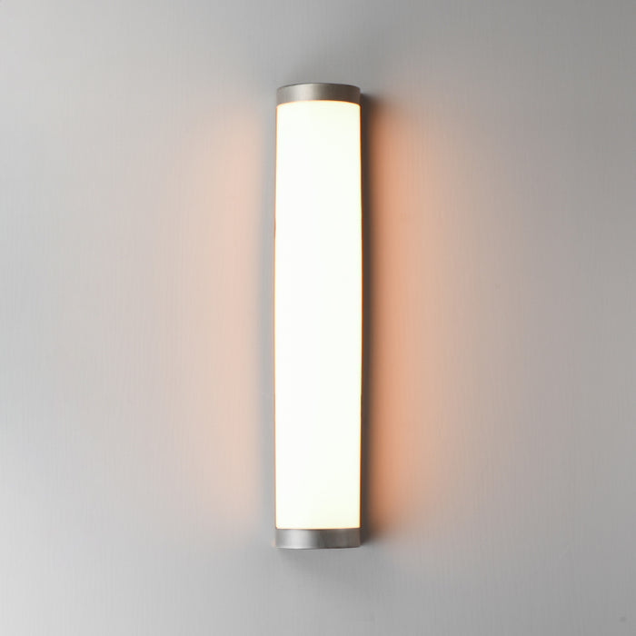 Maxim 55514 Halfpipe 2-lt 26" Tall LED Outdoor Wall Sconce, CCT Selectable - Brushed Aluminum