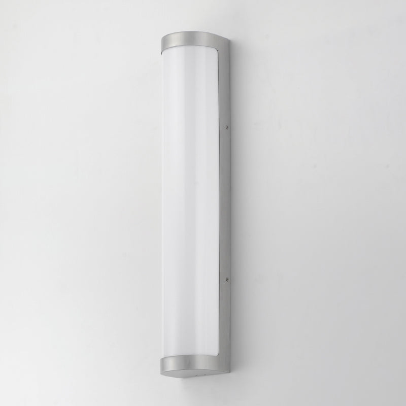 Maxim 55514 Halfpipe 2-lt 26" Tall LED Outdoor Wall Sconce, CCT Selectable - Brushed Aluminum