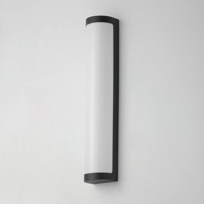 Maxim 55514 Halfpipe 2-lt 26" Tall LED Outdoor Wall Sconce, CCT Selectable - Black