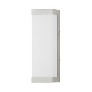 Maxim 55522 Tunnel 2-lt 15" Tall LED Outdoor Wall Sconce, CCT Selectable - Brushed Aluminum