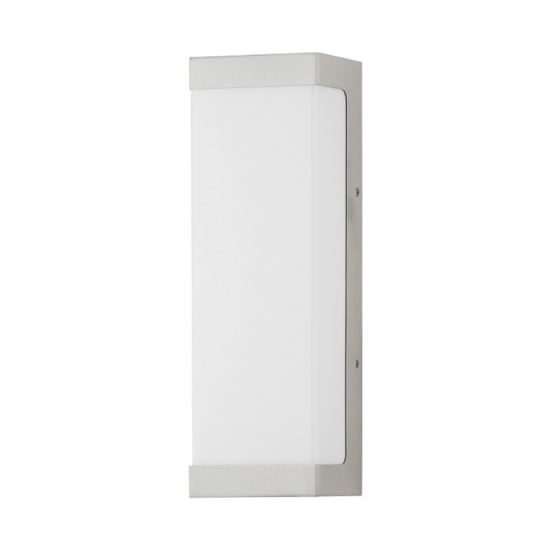 Maxim 55522 Tunnel 2-lt 15" Tall LED Outdoor Wall Sconce, CCT Selectable - Brushed Aluminum