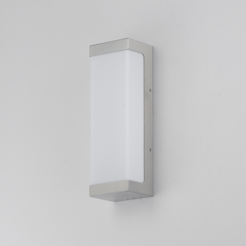 Maxim 55522 Tunnel 2-lt 15" Tall LED Outdoor Wall Sconce, CCT Selectable - Brushed Aluminum