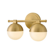 Hinkley 54562 Bowie 2-lt 14" LED Vanity - Lacquered Brass