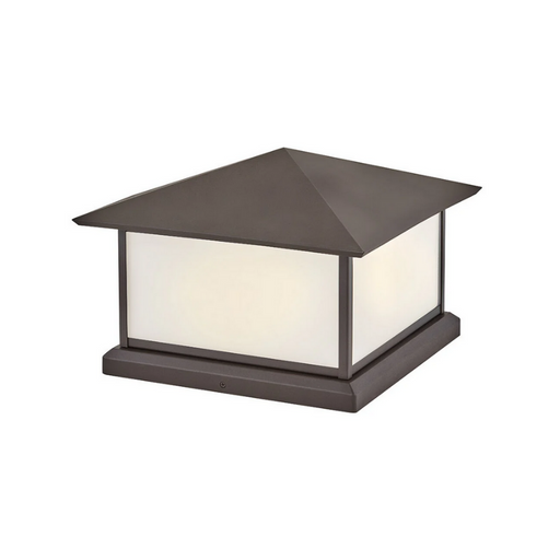 Hinkley 28987-LV Walter 2-lt 15" LED Outdoor Pier Mount Lantern - Textured Oil Rubbed Bronze