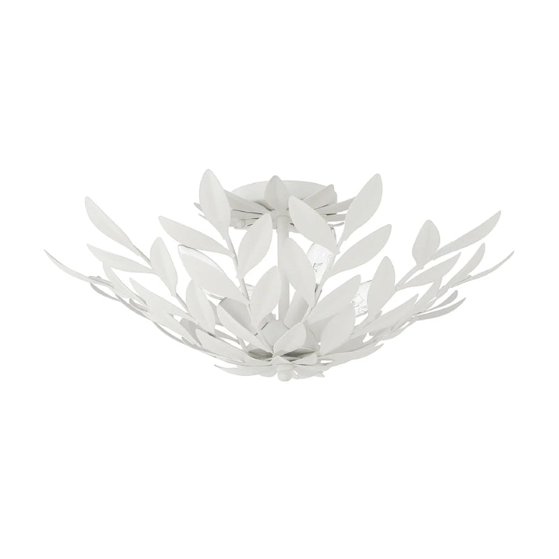 Crystorama 560 Broche 4-lt 21" Semi Flush Mount - Matte White