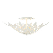 Crystorama 560 Broche 4-lt 21" Semi Flush Mount - Matte White